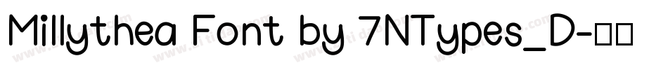 Millythea Font by 7NTypes_D字体转换